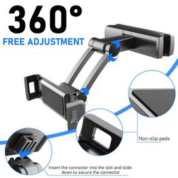 Universal Car Rear Pillow Holder Stand for Ipad 7 87inch Tablet 360 Rotation Bracket Back Seat Car Mount Handrest Soporte Tablet294r