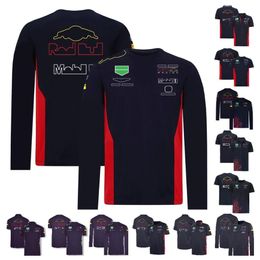 F1 T-shirt Formula 1 Team T-shirt Short-sleeved Driver Lapel Polo Shirts Tops Summer New Men's Racing Long-sleeved T-shirt Je242S