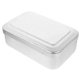 Dinnerware Sets To- Go Container Square Containers Lids Rectangular Meal Box Lunch Bento Travel Metal Lid