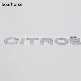 3D Letters Emblem For Citroen Logo Car Rear Trunk Badge Nameplate For Citroen C1 C2 C3 C4 C5 Picasso229y