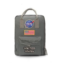 New Alpha donut business Brand NASA Backpack National Flag Designer Backpack Mens Womens Designer Unisex Students Bags motorcycle 295h