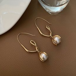 Stud Fashion Ladies Vintage Imitation Pearl Pendant Earrings Modern Trend Jewellery 230727