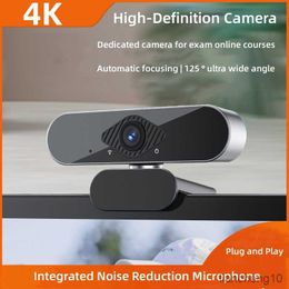 Webcams Computer Full Webcam Desktop 4K 2K 1080P Mini Web Camera Video Live With Noise Reduction Microphone for PC Laptop R230728