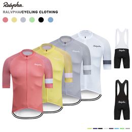 Cycling Jersey Sets Raphaful Cycling Sets Summer Bicycle Clothing Breathable Mountain Cycling Clothes Suits Ropa Ciclismo Verano Triathlon Jersey 230727