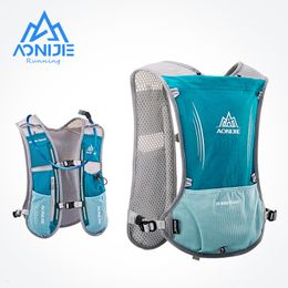 Outdoor Bags AONIJIE E913S 5L Hydration Backpack Rucksack Bag Vest Harness Water Bladder Hiking Camping Running Marathon Race Sports Orange 230727