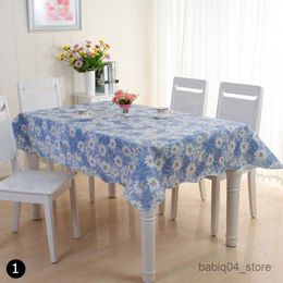 Table Cloth 152x106CM Table Cloth Waterproof Rectangular Square Garden Table Cover Tablecloth Impermeable Tapete R230819