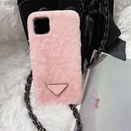 Cell Phone Cases Luxury Phone Case Designer Fluffy Phonecase Winter Cashmere Phones Shells Fuzzy Case For Iphone 13 Xsmax 7P 8P 12 Promax High Quality Z230728