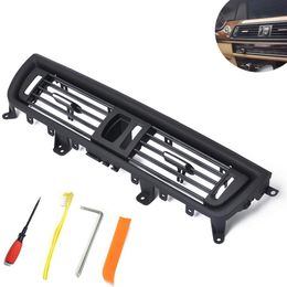 Gear Front Fresh Air Grille for BMW 5 Series Console Grill Dash AC Air Vent for 2010-2016 BMW F10 F18 OE#64229166885261N