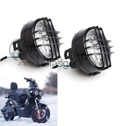 Motorcycle Lighting 2Pcs Front Head Light Lamp Headlight Assembly For GY6 50cc125cc Motorcycle Zuma Electrical motorbike Scooter Honda zoomer x0728