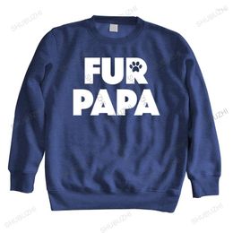 Men's Hoodies Men Spring Sweatshirts Fur Papa. Mens Funny Gifts For Dads Or Grandpas - Colours Available Dog Lover Sweatshirt