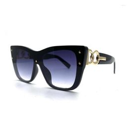 Sunglasses 2023 European And American Fashion Square Big Frame Street Trend High Quality Radiation-proof Women's Glasses