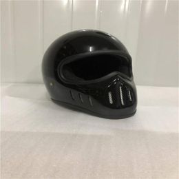 New Retro Motorcycle Helmet Cafe Racer Full Face Moto Helmet Classic Model With DOT Approved Motorbike238V