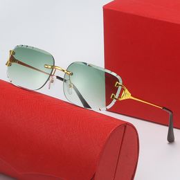 Men Sunglasses Classic Brand Retro Sunglasses Luxury Designer Eyewear Metal Frame Designers Sun Glasses Woman with box 98008