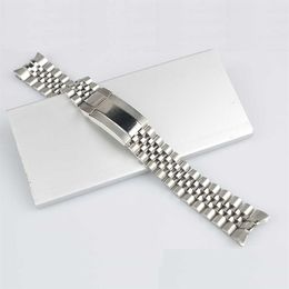 High Quality 316L Solid Screw Links Watch Band Strap Bracelet Jubilee with 20mm Silver Clasp For Master II177n