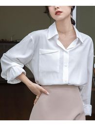 Women's Blouses Spring Professional Chiffon Shirt For Women With A Sense Of Design Niche Long Sleeved 2023 Commuting Style French