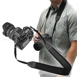 Camera bag accessories 1pc Adjustable Camera Straps Black Elastic Soft Neoprene Neck Strap Belt for Canon Nikon Pentax DSLR New x0727