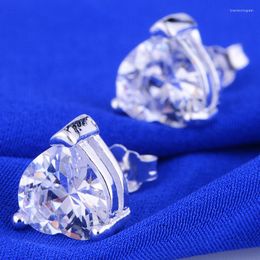 Hoop Earrings Silver Plated Fashion Jewellery Crystal Shiny Noble /cevakwca Dwdamnka LQ-E087