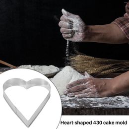 Baking Moulds 5 Pieces Heart Shape Cookie Cutter Set Valentine Stainless Steel Valentine's Day Present