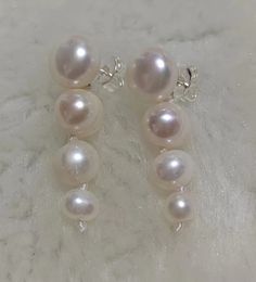 Stud Arrival Favourite Pearl Dangle Earrings Genuine Freshwater Pearls S925 Sterling Silver Fine Jewellery Wedding Women Gift 230727