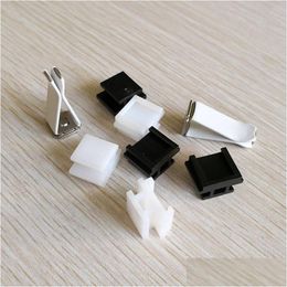 Other Festive Party Supplies Home Garden2500Pcs Outlet Clips Metal Alloy White Black Color Diy Motive Per Clip Decorative Car Vents Dr Dhj9W