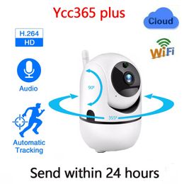 Pinhole Cameras Ycc365 Plus 1080P Cloud HD IP Camera WiFi Auto Tracking Baby Monitor Night Vision Security Home Surveillance 230727