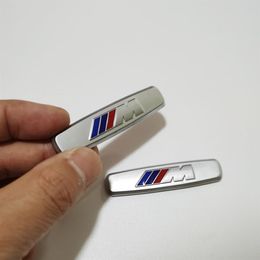 2pcs Car Badge Logo Interior Seat Sticker M Performance Sticker For BMW M3 M5 M2 E30 E36 E90 E60 E39 E38 E46 F25 X3 X5 X6 X7 Z8295N