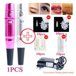 Tattoo Machine Permanent Makeup Dermograph Eyebrow PMU Beauty Pen Kit Microblading for Embroidery Liner Shader 230728