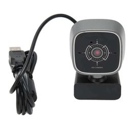 Webcams Webcam 1080P Noise Reduction Dual Microphone Rotatable Plug PC Camera for Desktop Laptop Video Chat