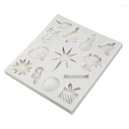 Baking Moulds Christmas Silicone Fondant Mould Mold Cake Decorating Sugarcraft Chocolate DIY Multiple Shapes Tools