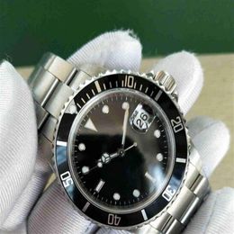 Mens Watches Rolx Luxury Factory Vintage Automatic 2813 Antique Men Black Green Alloy Bezel Steel 16610 Dive 238m X