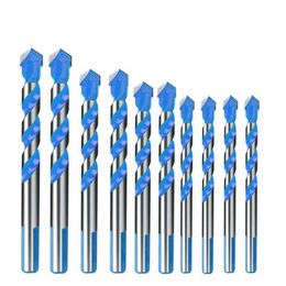 Promotion 10Pcs Tungsten Carbide Masonry Drill Bit Set for Metal Steel Porcelain Ceramic Tile Concrete Brick Plastic Wood 6 81744