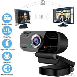 Webcams 1080P Webcam Microphone Smart Web Camera Camera for Desktop PC Computer Work Online web R230728