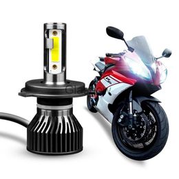 Motorcycle Lighting 1PC Motorcycle Headlight LED H4 H7 H11 H1 Lamp Fog Lights Led Bulbs Front Light Headlamp for Moto Spotlights White 6000K x0728