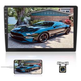 10 1 inç Araba DVD Player Carplay Android Otomatik Monitör GPS Navigasyon 2 5D Otomotiv Stereo Radyo Alıcı Dokunmatik Ekran Aynası Lin281Z