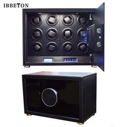 Watch Winders Automatic Watch Winder Safe Box Carbon Fiber Double Watch Winding Box Quiet Motor Storage Display Case Mechanical Watches Boxes 230727