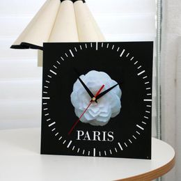 Table Clocks Fashion Coffee Decorative Clock Modern Design Living Room Decoration DIY Silent Wall Home Designer Ornaments