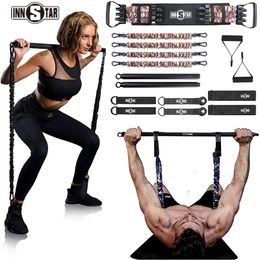 Resistance Bands INNSTAR Bench Press Resistance Bands Set Squat Elastic Band Muscle Chest Expander Exercise Rubber Home Gym Fitness Equipment 230729