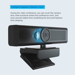 Webcams 1080P Computer Camera with Microphone Computer Web Camera Noise Cancelling Computer Web for Live Broadcast