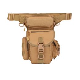 Men Waterproof Oxford Military Drop Fanny Pack Motorcycle leg bag moto tactical accessories185T