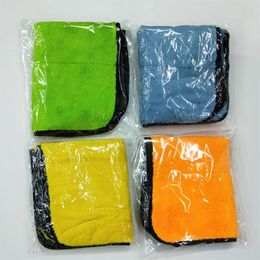 Car Care Polishing Wash Towels Plush Microfiber Washing Drying Towel Strong Thick Plush Polyester Fibre Car Cleaning Cloth Retail278u