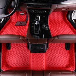 5 seatsFor Volvo C30 2007-2013 leather Car Floor Mats Waterproof Mat 5 Seat Easy to clean and replace directly186r