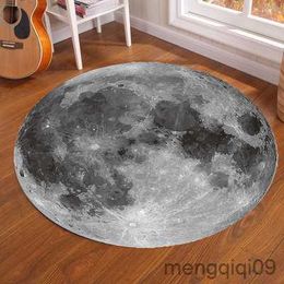 Carpets Milky Way Earth Moon Circular Carpet Children's activity area non-slip floor mat living room bedroom home decoration carpet R230728