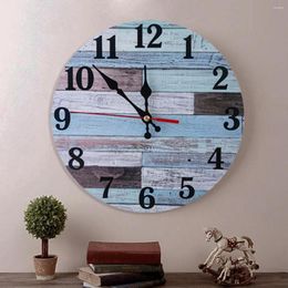 Wall Clocks American Industrial Style Clock Round Mute Home Decoration Commercial Vintage Ornament