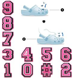 Shoe Parts Accessories Pattern Charm For Clog Jibbitz Bubble Slides Sandals Pvc Decorations Christmas Birthday Gift Party Favours Pink Otgjg