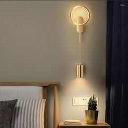 Wall Lamp Light Luxury LED For Background Living Room Indoor Lights Sconce Bedroom Dining Decor AC90-260V