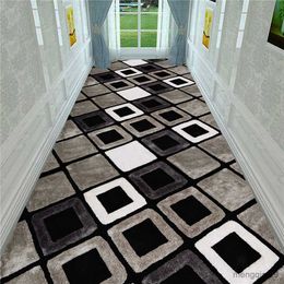 Carpets Modern Carpets Living Room Long Hallway Corridor Rug Wood Grain Print Kitchen Mat Anti-slip Bedroom Area Rug Doormat R230728