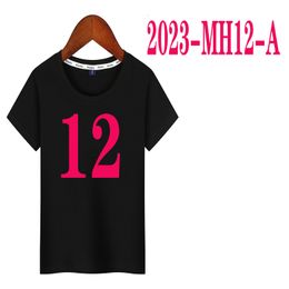 Tshirts MH12 Unisex Summer Tshirt Childrens Solid Top Short Sleeve Sports Cotton Mens 230728