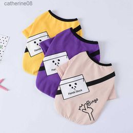 Pet Dog Clothes Summer Clothing For Dogs Shirt Cotton Dog T-shirt Puppy Pet Clothes For Dogs Pets Clothing French Bulldog Clothe L230621