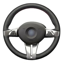 Customized PU Steering Wheel Stitch on Wrap Cover For BMW Z4 2003-06258x
