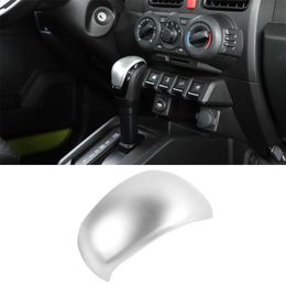 Car Gear Shift Knob Head Decoration Cover ABS Silver 1PC For Suzuki Jimny 2019 UP Auto Interior Accessories279E